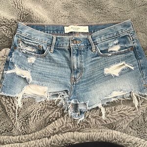 Pre-loved— Abercrombie and Fitch denim shorts— size 8, waist 29